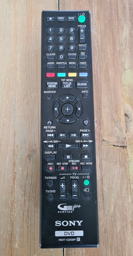 Sony rmt d258p - rmt-d258p, dvd