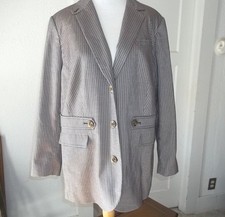 Jessica London Women's Menswear Gun Club Norfolk Jacket w/ Elbow Patches