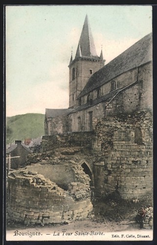 Cpa bouvignes tour - la,