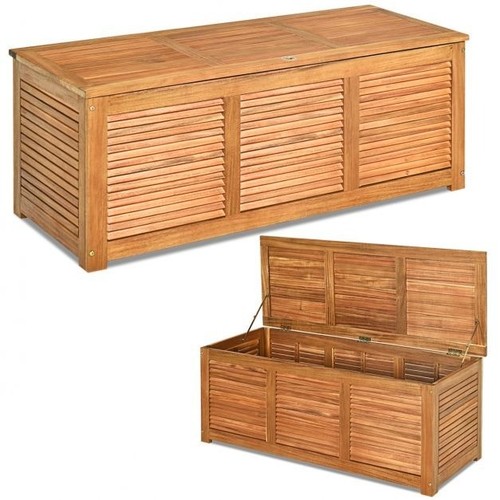 Coffre jardin 178l bois - coffre, de