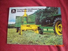 BROCHURE    PUBLICITAIRE    ENSILEUSE  TRACTEE    JOHN DEERE  3760