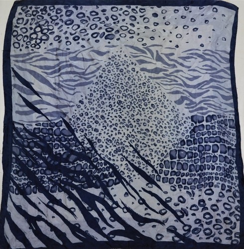 Foulard vintage 100 soie - soie,