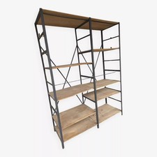 étagère industrielle En Fer Et Bois 