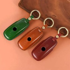 Leather Motorcycle Key Case For Honda GL1800 Gold Wing GoldWing CNC Key Cover Pr