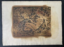 Dessin Ancien Encre Aquarelle