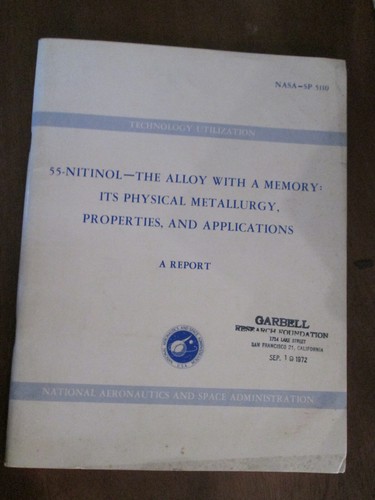 Nasa nitinol the - 55-nitinol-the, alloy