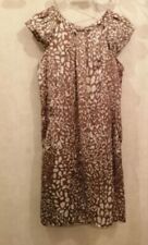 Robe marron soyeuse polyester