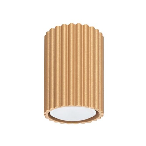 Plafonnier aluminium doré - plafonnier,