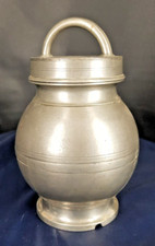 ancien POT A BOUILLON en étain CS 1