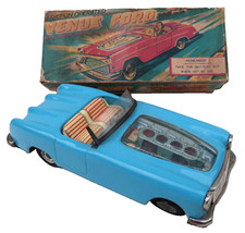 Voiture Ford Venus Friction Tole 20Cm Superbe Etat + Boite Nomura Japan 1954