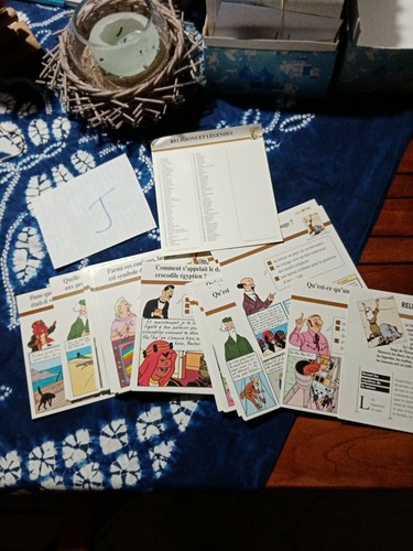 Lot fiches tintin - lot,