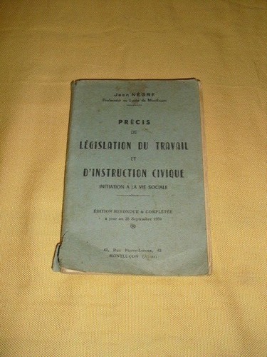 Précis législation du - précis,