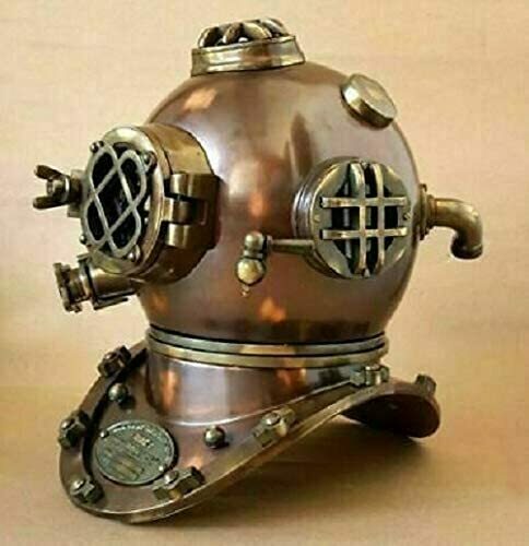 Ancien casque plongée - ancien, de