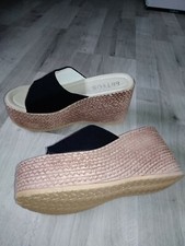 Chaussures mule plateforme noire taille 37, neuves sans emballage.