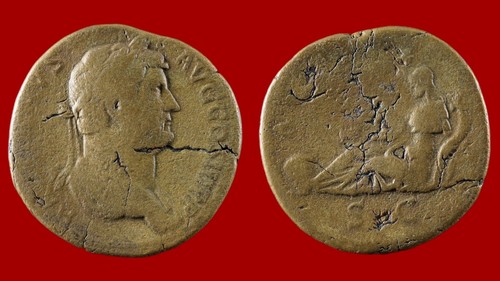 Monnaie romaine hadrien - romaine,