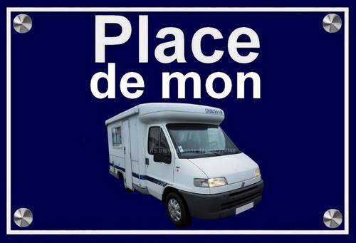 Plaque place mon - place, camping