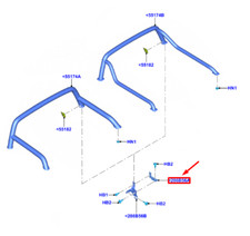 Renfort de gâche droite pour