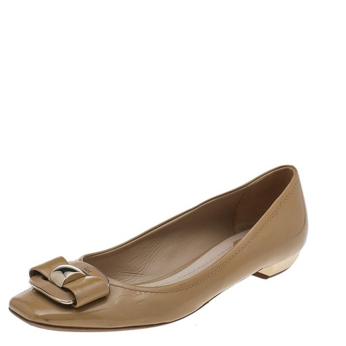 Ballerines dior beige cuir - beige,