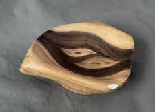 Vide-poche en faïence décor faux bois de Grandjean-Jourdan Vallauris