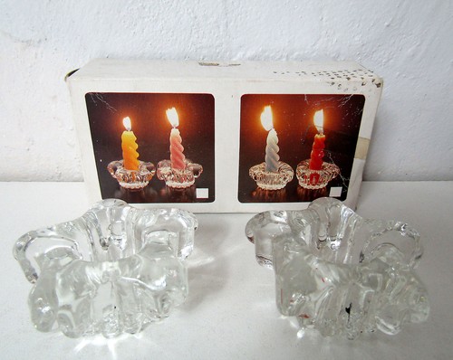 Bougeoirs étoile verre - bougeoirs,