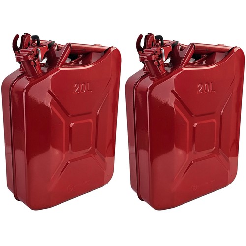 Métal bidon rouge - 2x, 20l