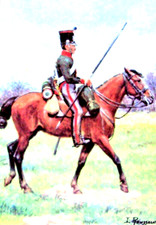 Eclaireur de la Garde Impériale - Aquarelle de Lucien ROUSSELOT      594