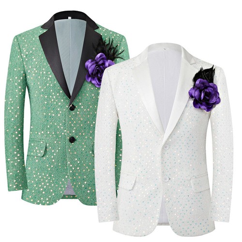 Hommes sequin costume veste - hommes,