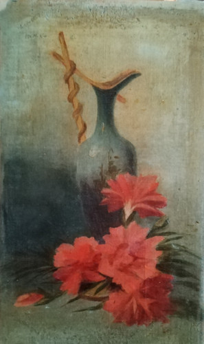 Tableau ancien huile - tableau, nature
