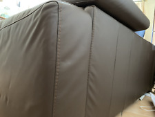 Canapé convertible 2 places CUIR  matelas orthopédique neuf