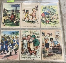 6 Cartes Postales Neuves