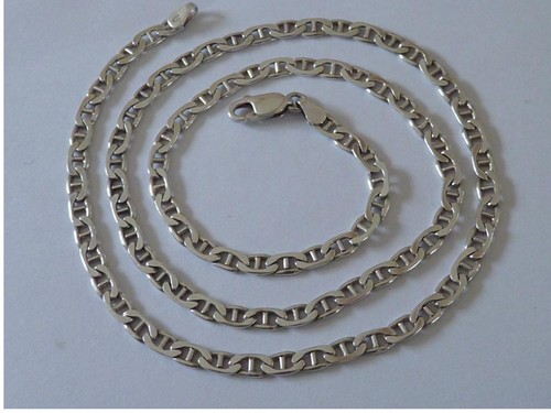 Ancien collier maille - maille, marine