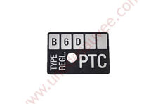 PLAQUE IDENTIFICATION BLOC