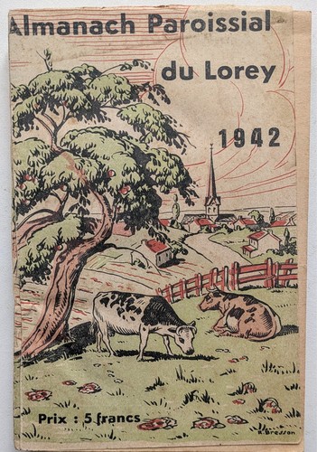 Almanach paroissial lorey - almanach, du