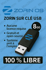 Clé USB Zorin OS 18 Core – Remplace Windows, rapide et sans virus ! (guide incl)