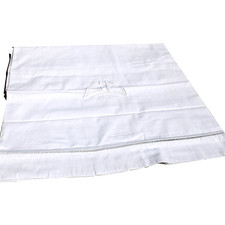 Ancien drap blanc pur coton