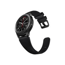 Samsung Gear S3 Frontier - 46 mm - noir - montre intelligente avec bande - silic
