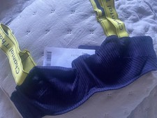 Soutien Gorge Bleu Côtelé