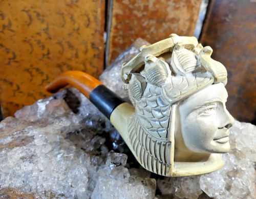 Pipe ecume mer sculptee - pipe, en
