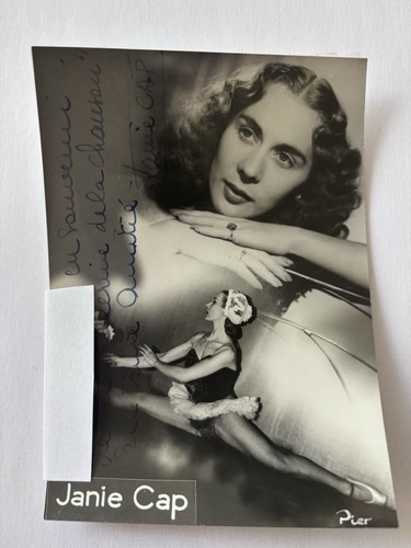 Autographe carte photo - autographe,