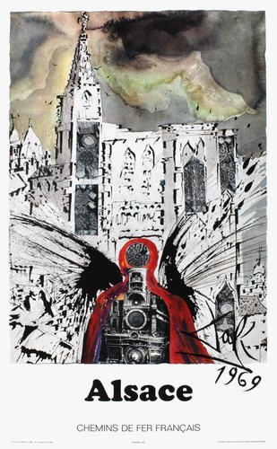 Salvador dali affiche - dali, sncf