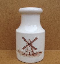 ancien pot à moutarde du Moulin Rouge Auxerre Yonne faience digoin sarreguemines