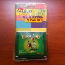 Blister Panini Foot 98. Jamais ouvert, 10 pochettes. Henry Zidane Ronaldo...