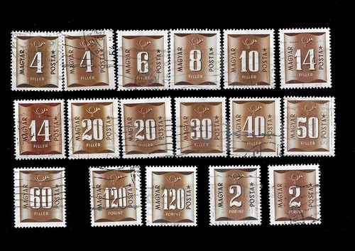 Timbres hongrie taxe 1952 - timbres,