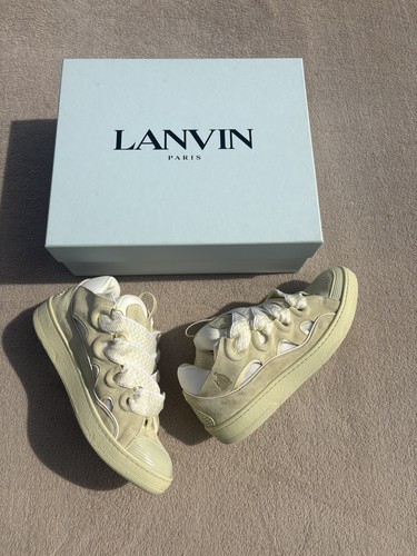 Lanvin curb sneakers cream - curb,