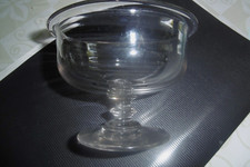 ancien confiturier ou présentoir de table en verre soufflé XIX ème