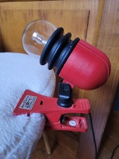 LAMPE VINTAGE ÉCLAIRAGE BUREAU TABLE TRAVAIL CLIPS PINCE ? STILPLAST 