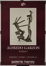 Garzon Alfredo	Galerie Hardy 1976 Affiche Originale Exposition Sculpture