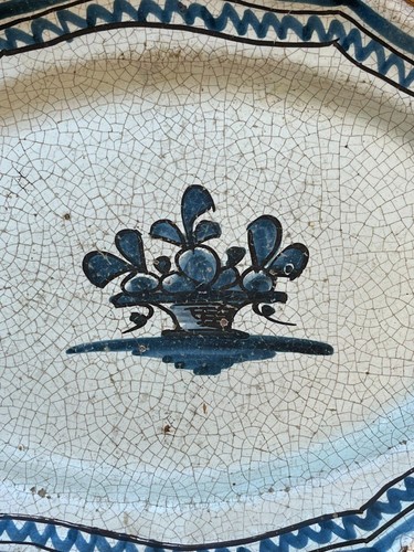 Plat ancien faïence de - plat,