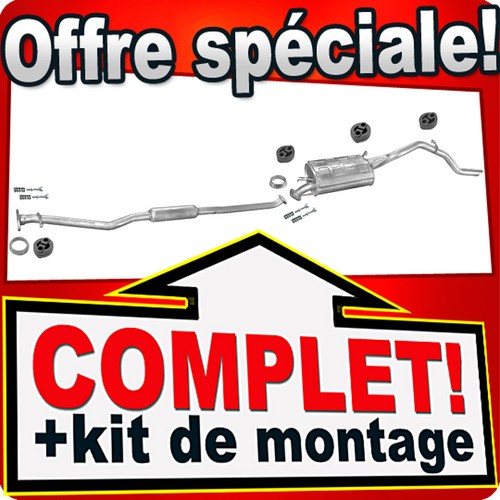 échappement pour subaru justy - pour,