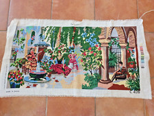 CANEVAS TAPISSERIE --   LE PATIO-- Made in France-- 110cm x 60cm